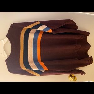 Striped long sweater